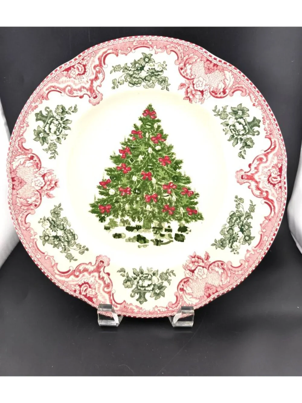 Johnson Brothers Old Britain Castles Pink Christmas 10.5